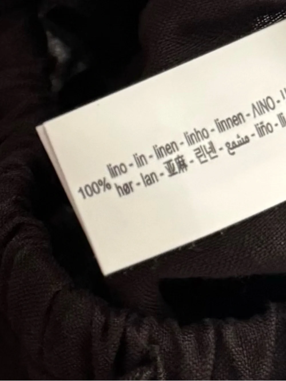 100% linen Dark Brown pants